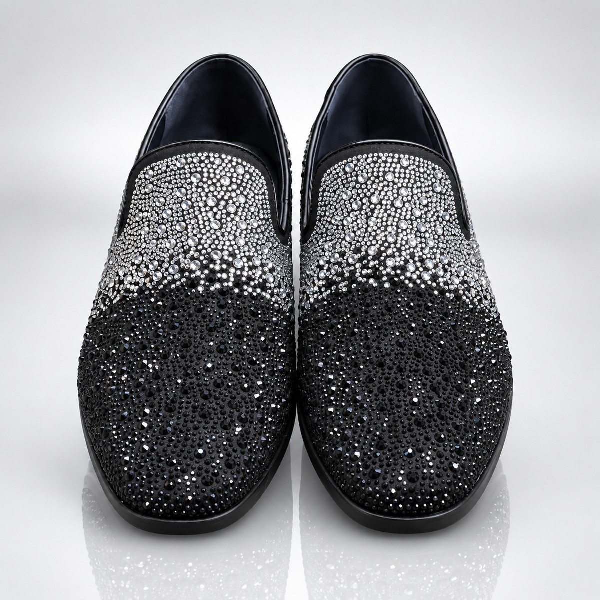 St. Patrick Sparko Black & Silver Dress Shoe