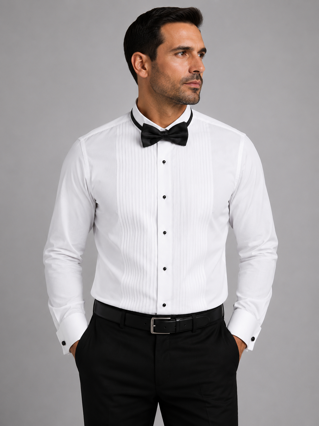 Marquis Tuxedo Shirts with Wing Tip & Stud Buttons Extended-Fit (3XL, 4XL)