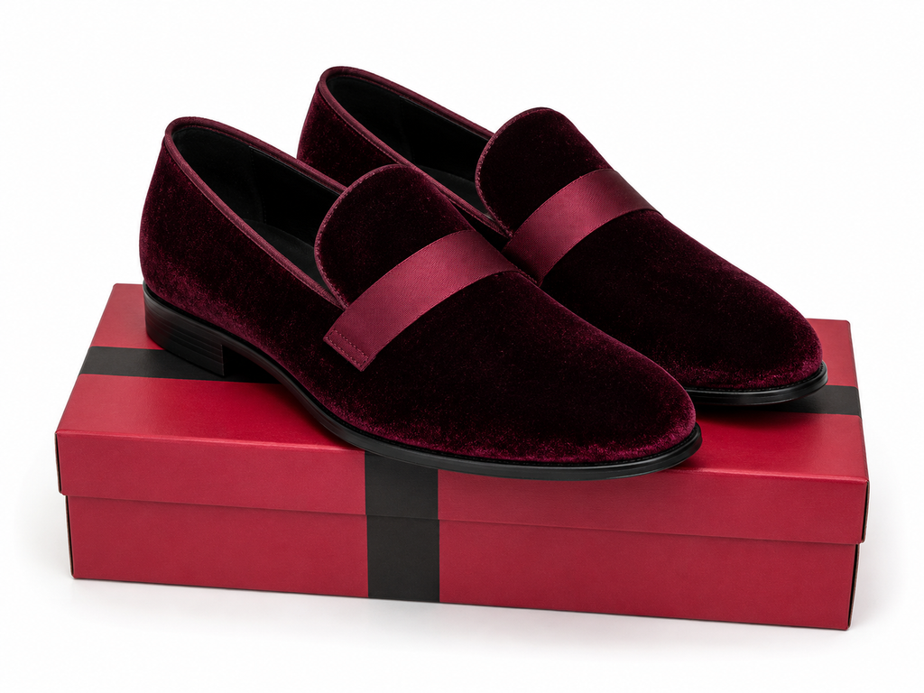 Amali Knight Burgundy Woven Dress Shoe