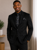 St. Patrick Men's Velvet Patch Blazer – Fine Men's Formal Jacket