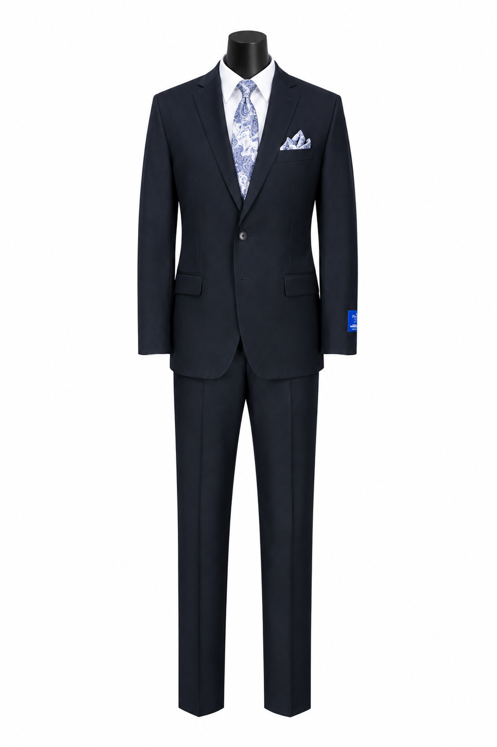 Felipe Men's Regular Fit 2-Button Suit with Flat Front Pants