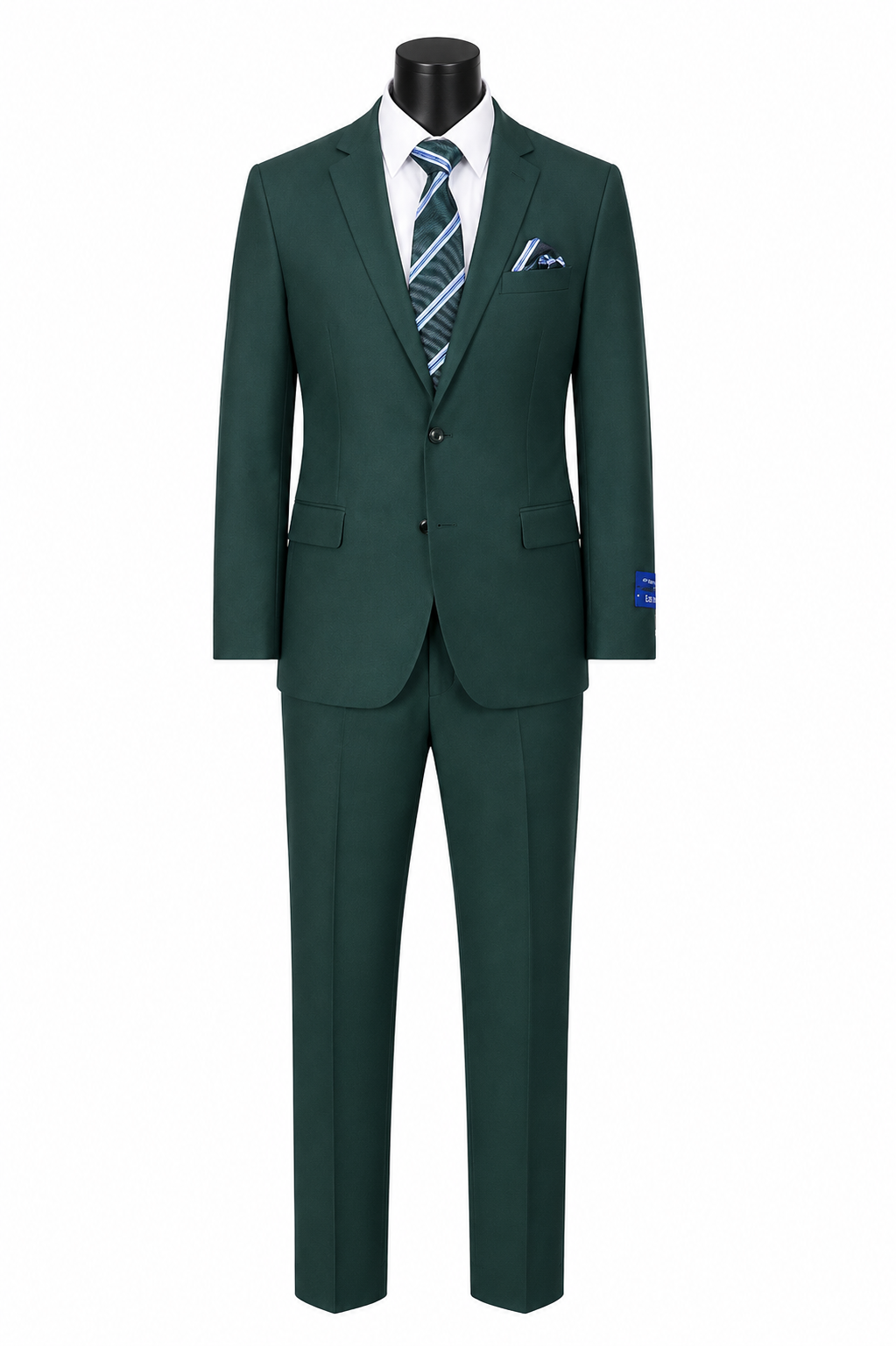 Felipe Men's Slim Fit 2-Button Suit with Flat Front Pants