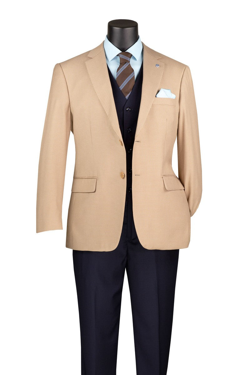 Vinci Philosophy Modern Fit Houndstooth Pattern Sport Coat
