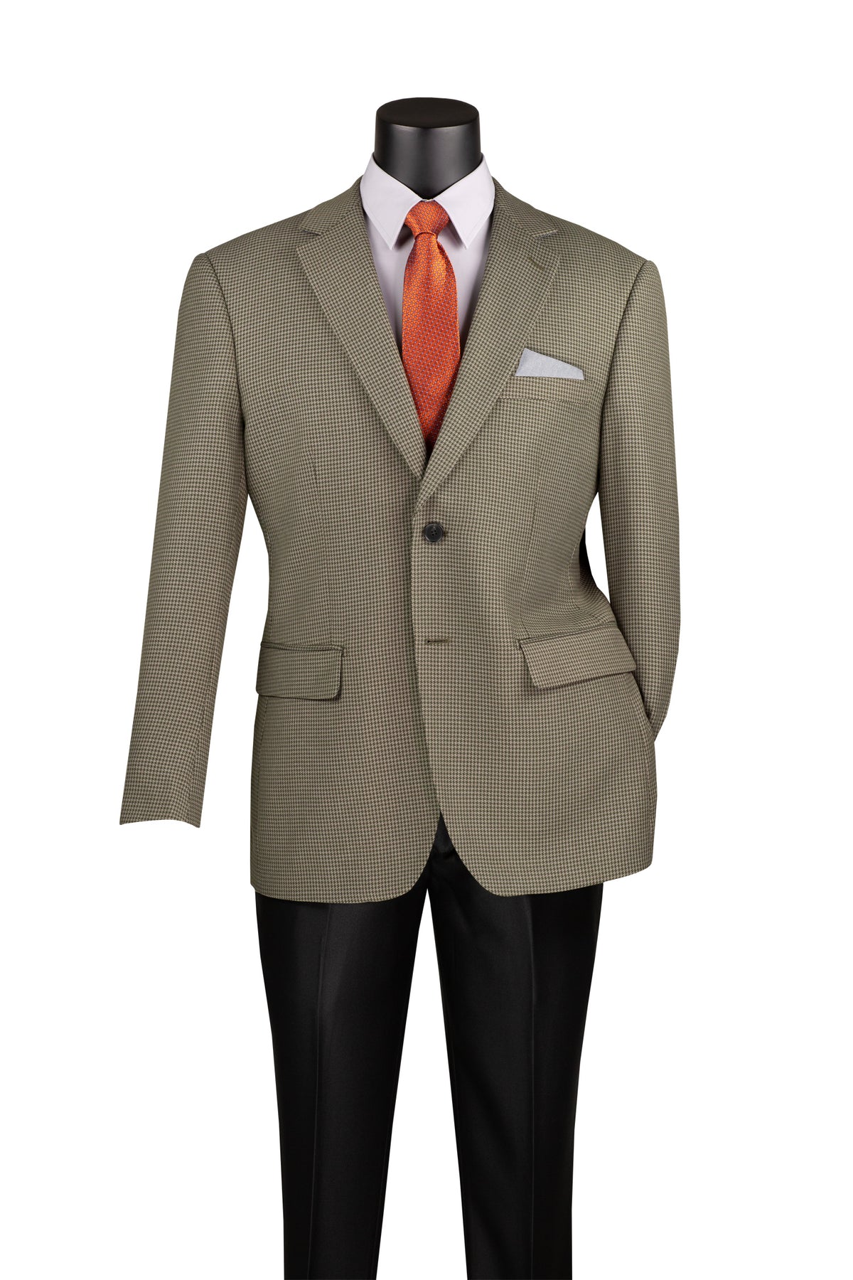 Vinci Philosophy Modern Fit Houndstooth Pattern Sport Coat