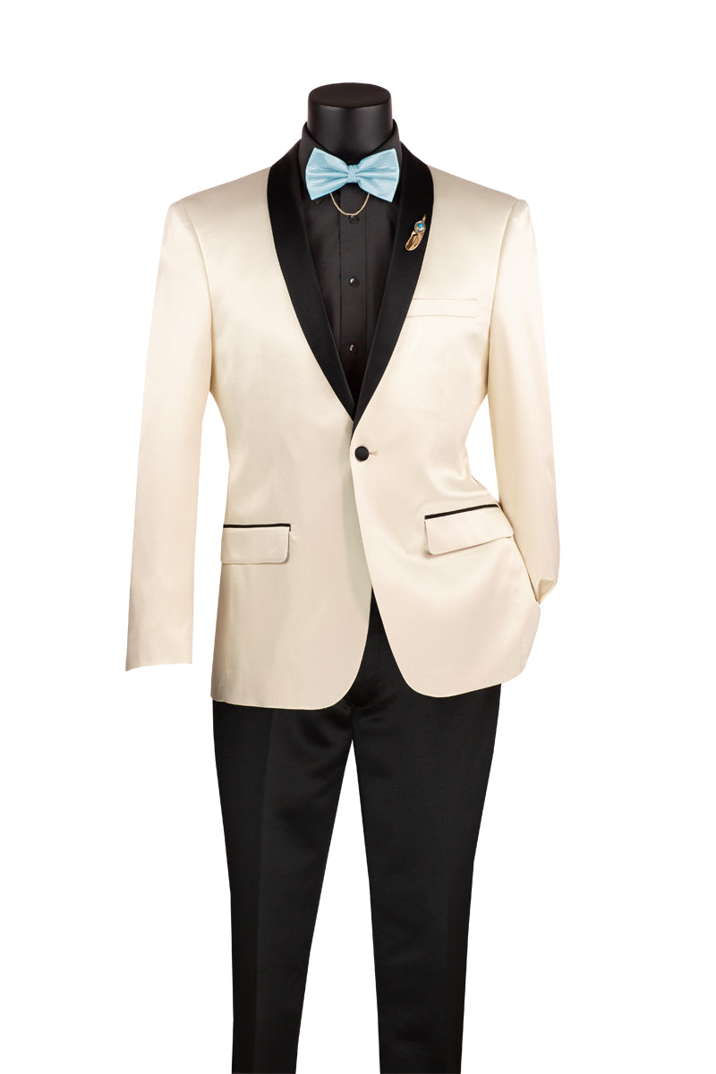 Vinci Slim Fit Sport Coat with Narrow Shawl Lapel