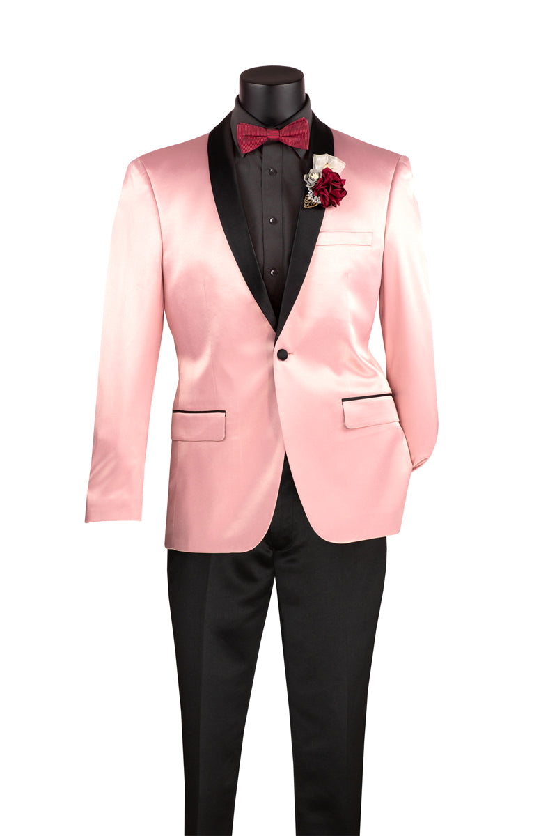 Vinci Slim Fit Sport Coat with Narrow Shawl Lapel