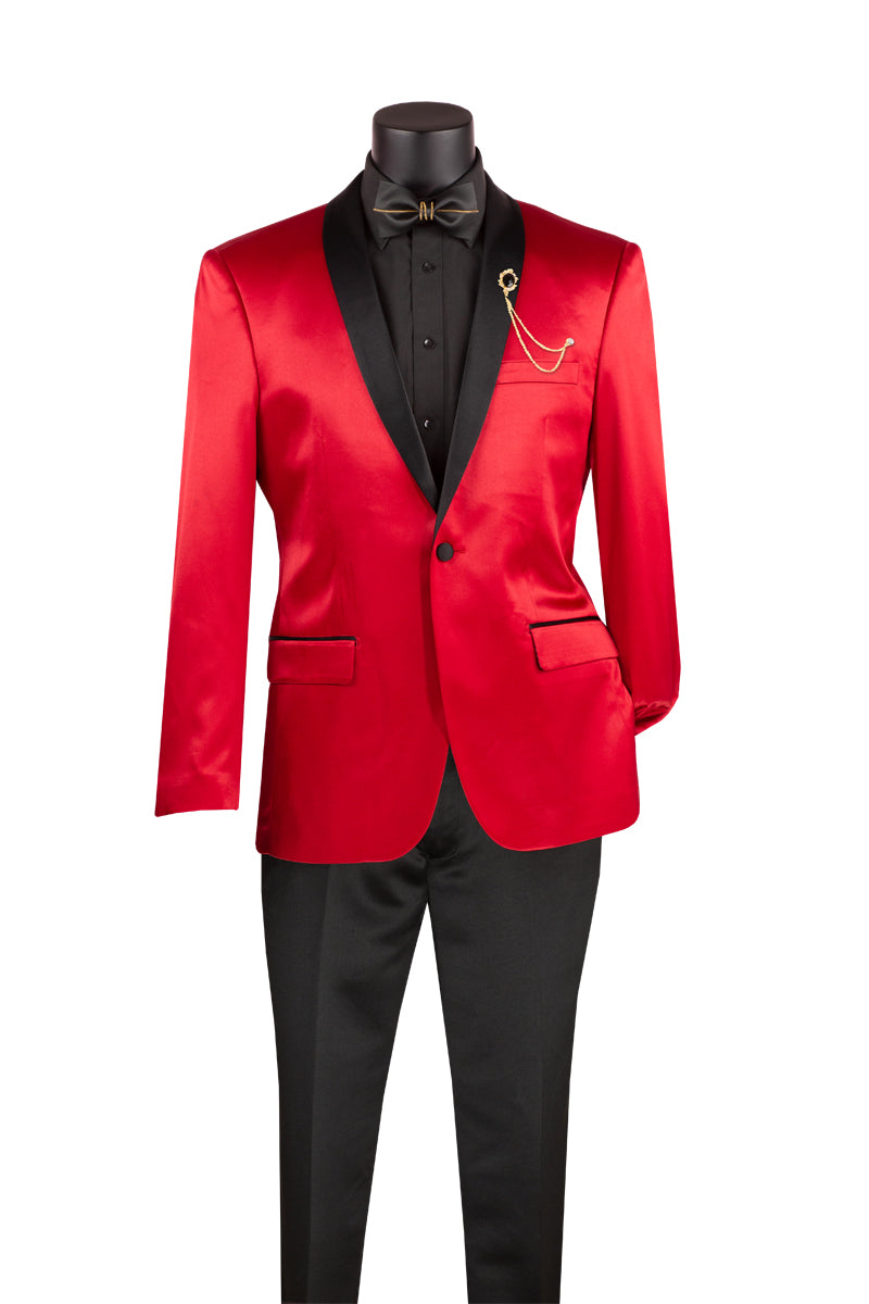Vinci Slim Fit Sport Coat with Narrow Shawl Lapel