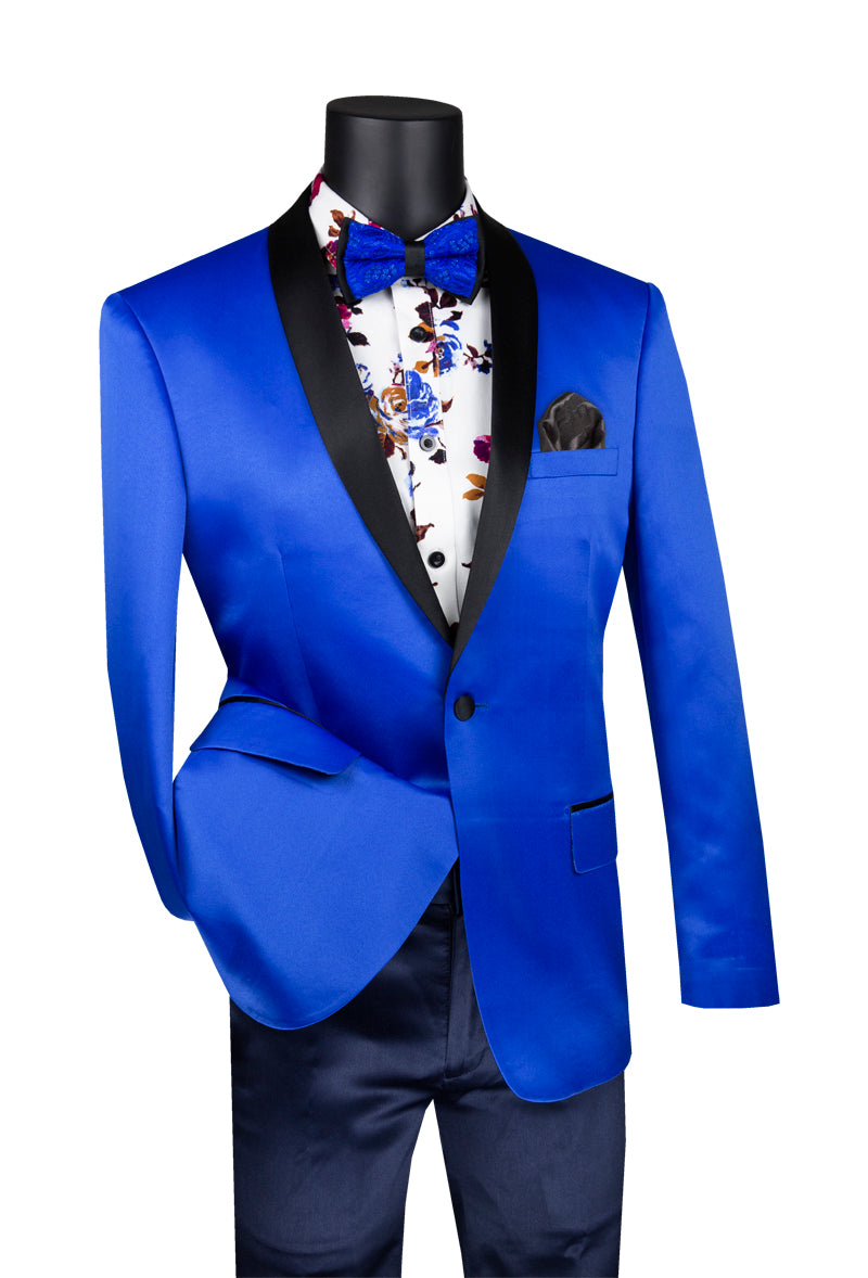 Vinci Slim Fit Sport Coat with Narrow Shawl Lapel