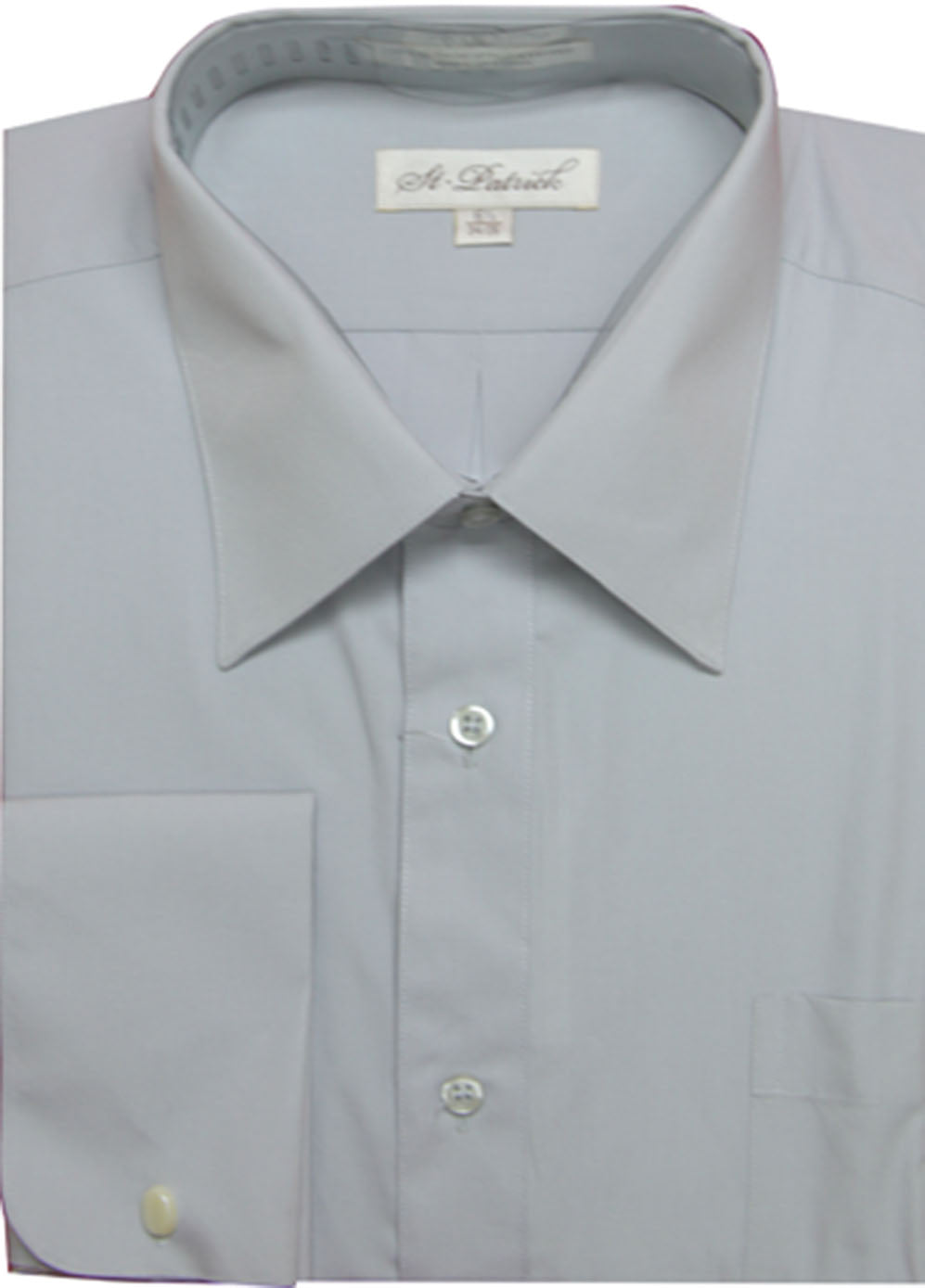 St. Patrick Regular Collar Long Sleeve Dress Shirt with French Cuffs