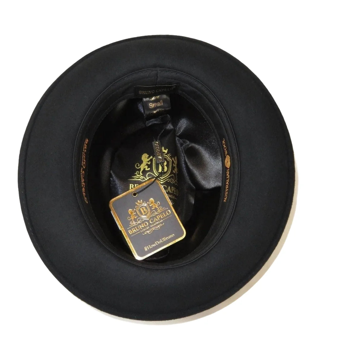 Bruno Capelo Chicago Wool Fedora Hat – Black