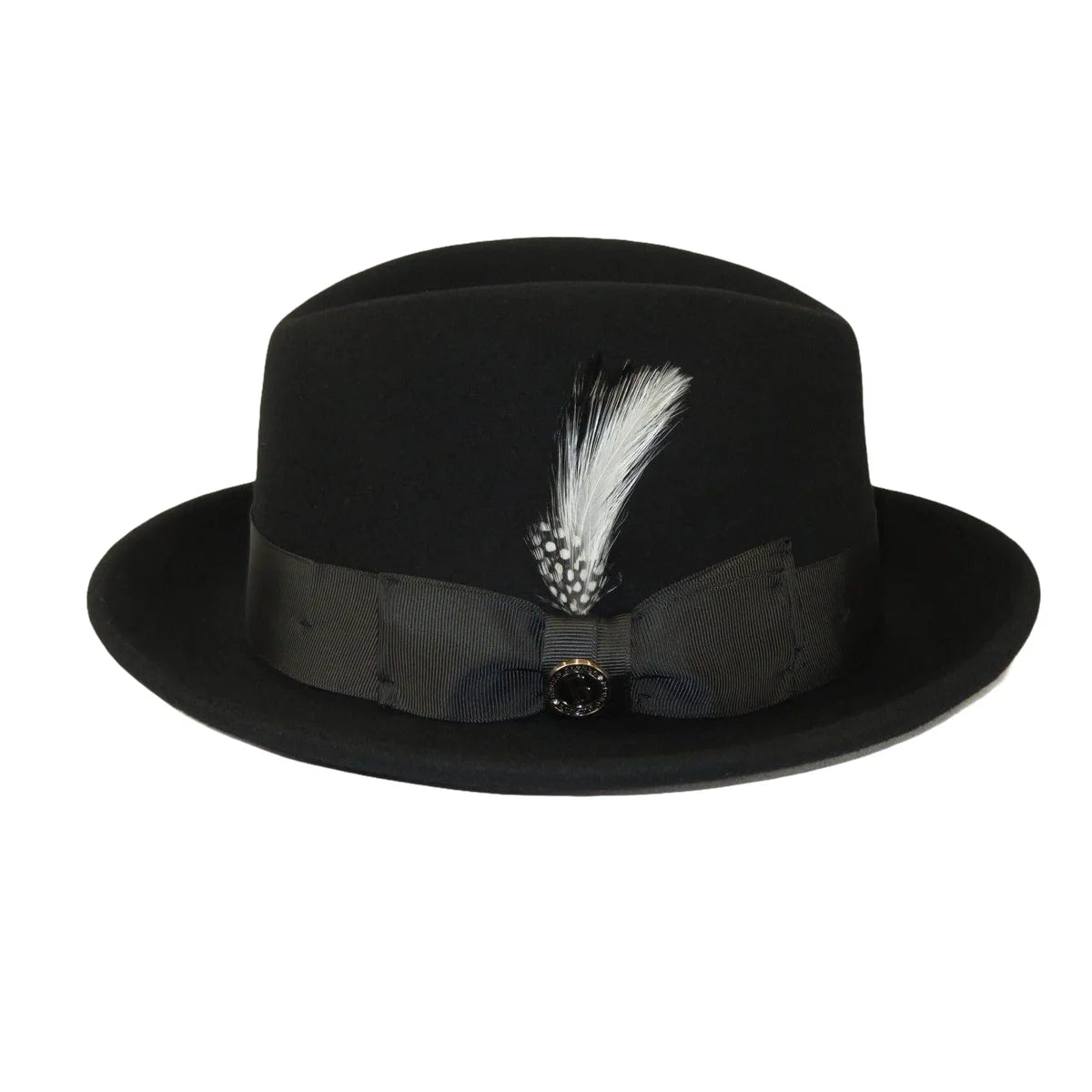 Bruno Capelo Chicago Wool Fedora Hat – Black