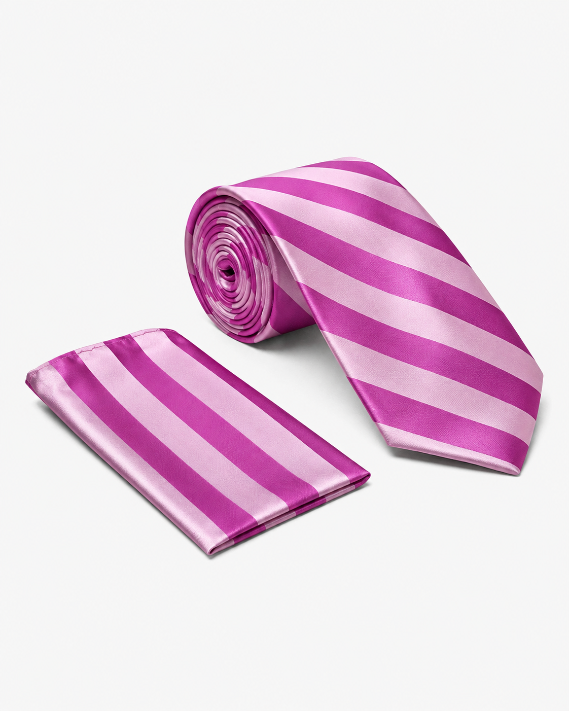 Stacy Adams Liam Tie & Hanky Set - DK Rose