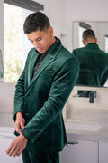 Barabas Men's Fluffad Velvet Blazer – Peak Lapel Luxury Formal Blazer | Harrisburg Central PA