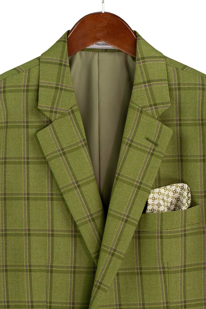 Vinci Philosophy Modern Fit 3-Piece Glen Windowpane