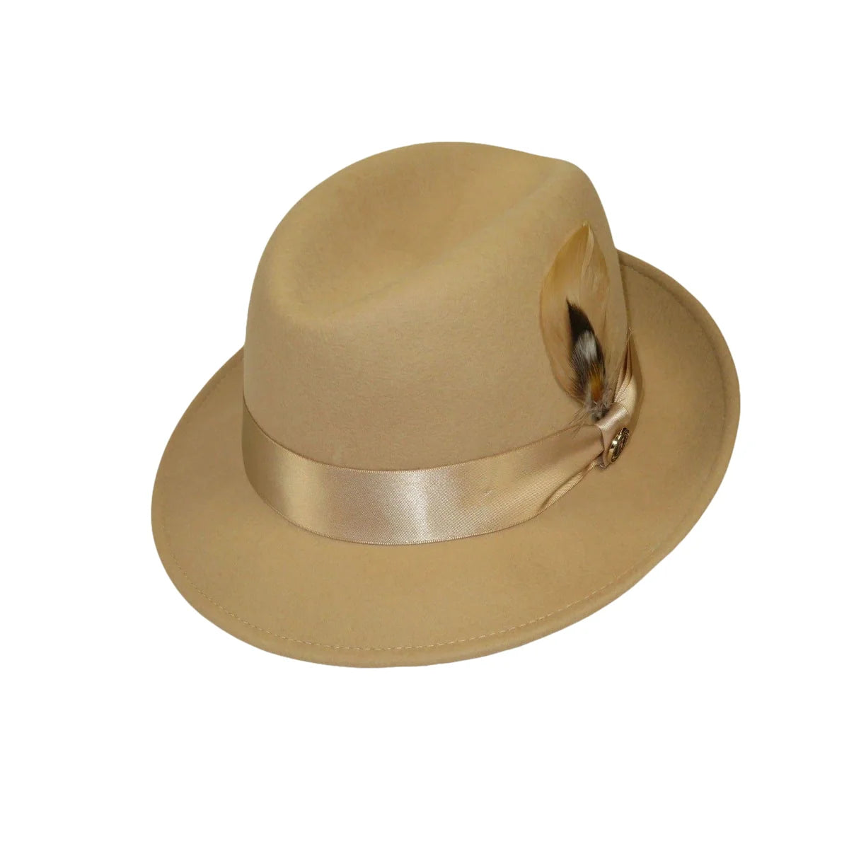 Bruno Capelo Florence Wool Fedora Hat – Tan