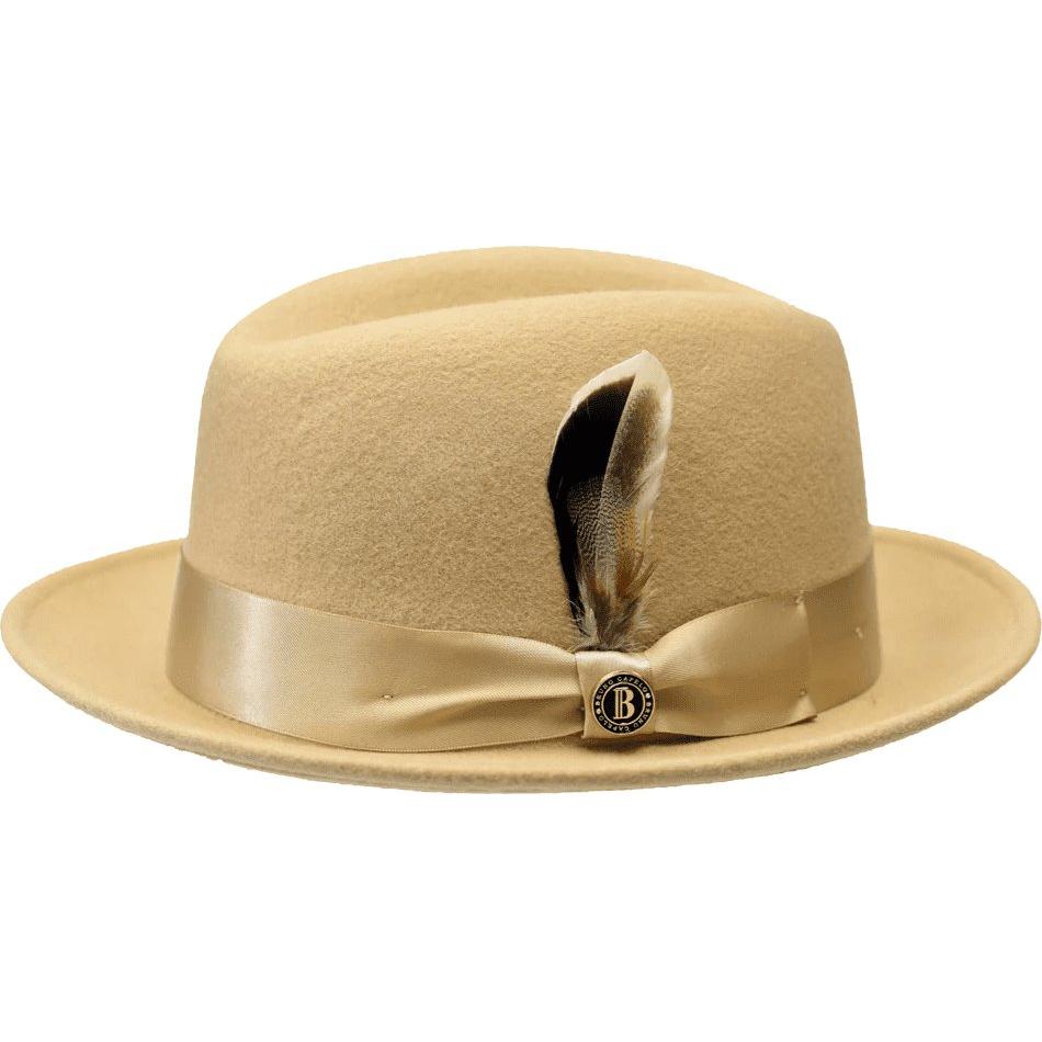 Bruno Capelo Florence Wool Fedora Hat – Tan