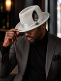 Bruno Capelo Florence Wool Fedora Hat – Silver Grey