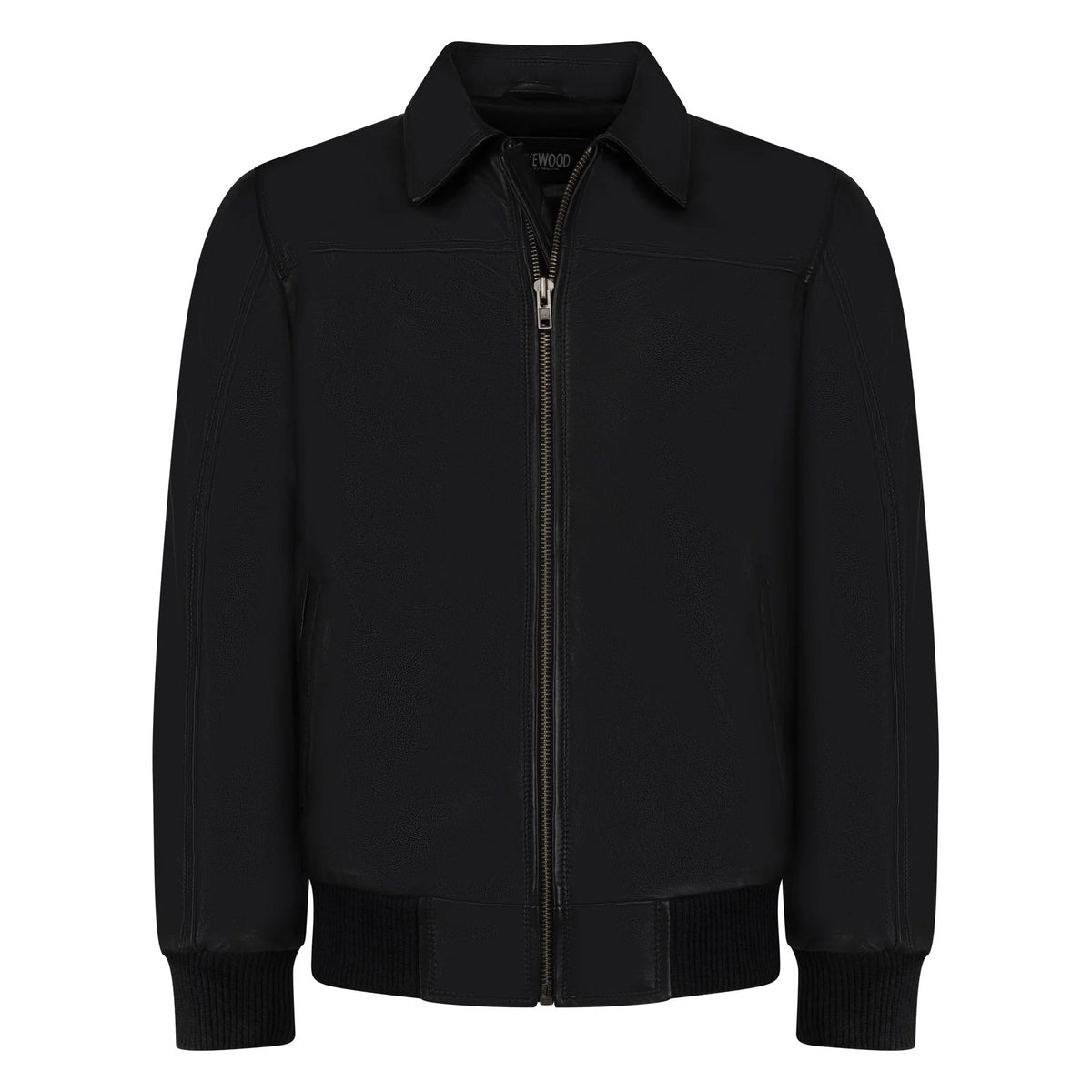 Jakewood Men's Lamb Knox Leather Bomber Jacket