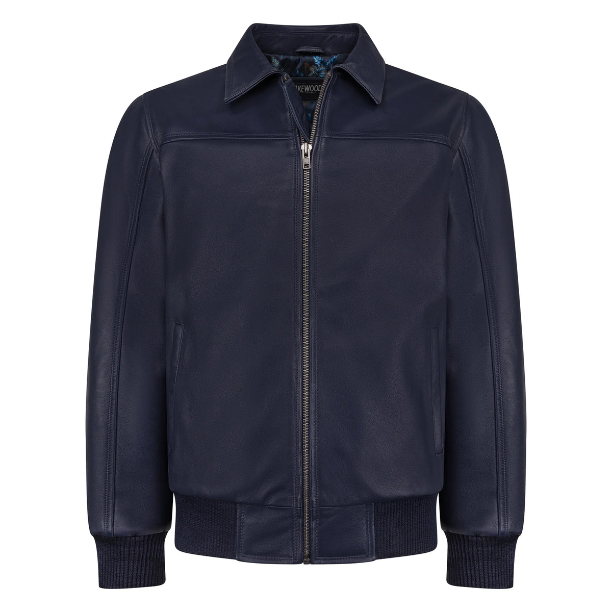 Jakewood Men's Lamb Knox Leather Bomber Jacket