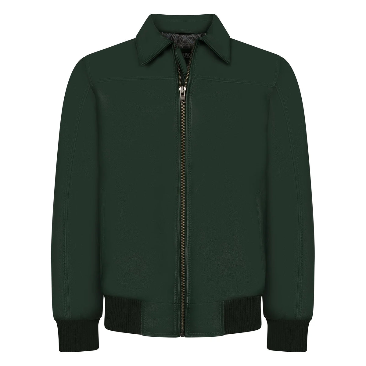 Jakewood Men's Lamb Knox Leather Bomber Jacket