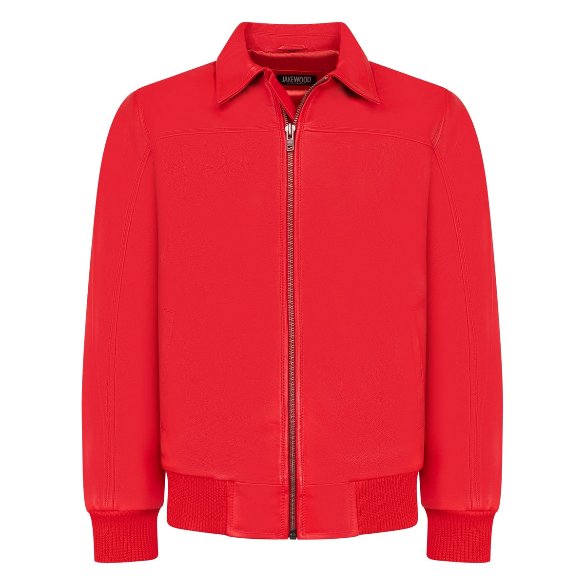 Jakewood Men's Lamb Knox Leather Bomber Jacket