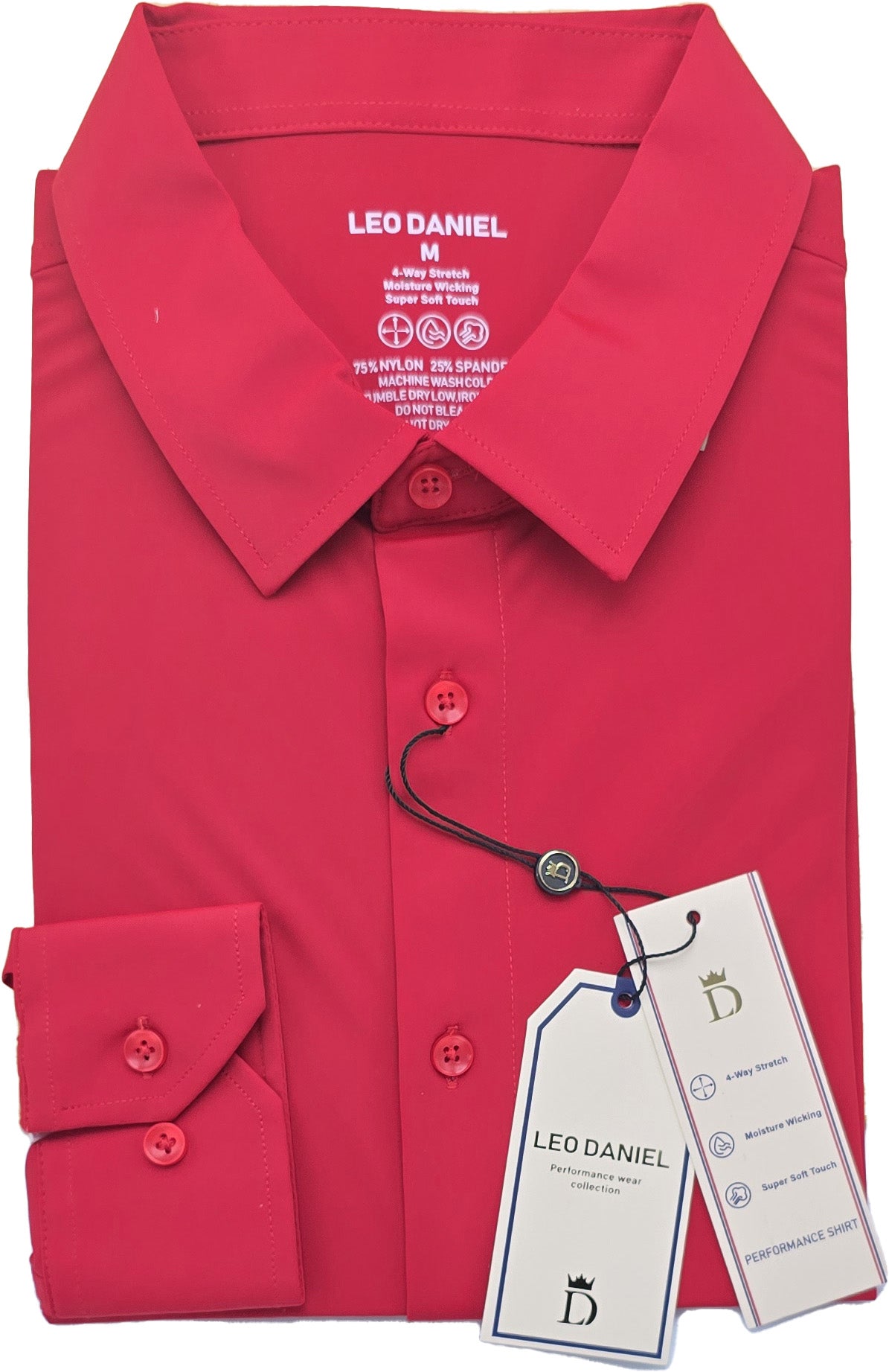 Leo Daniel Men's Performance Dress Shirt