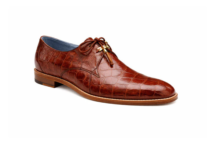Lago Brandy Plain Toe Lace-Up