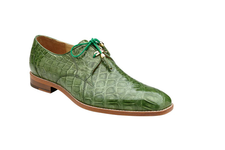 Lago Pistachio Plain Toe Lace-Up