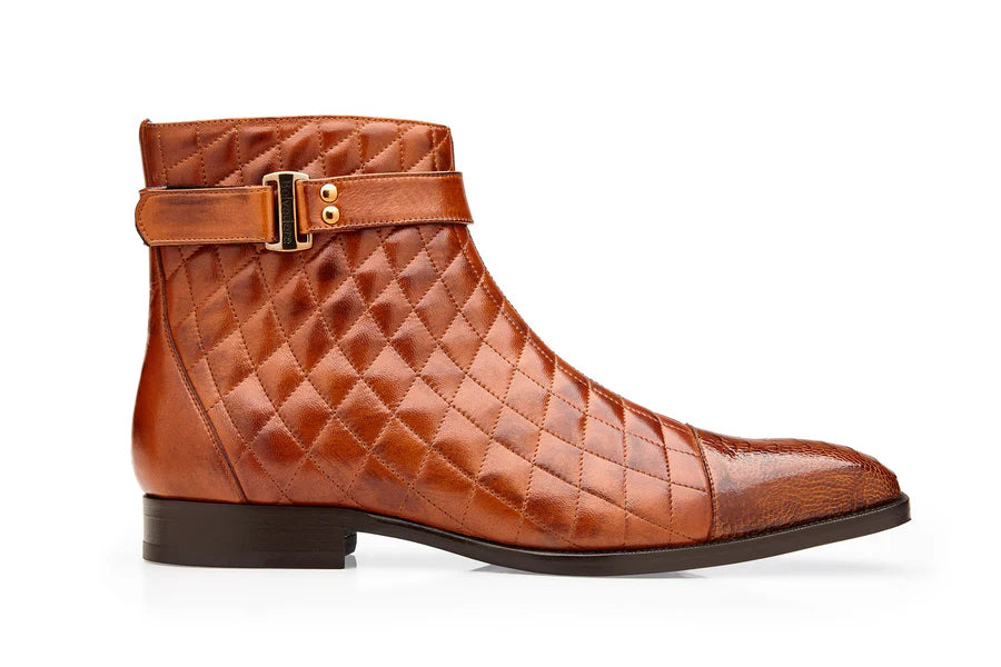 Libero Antique Almond Cap-Toe Zip Boot
