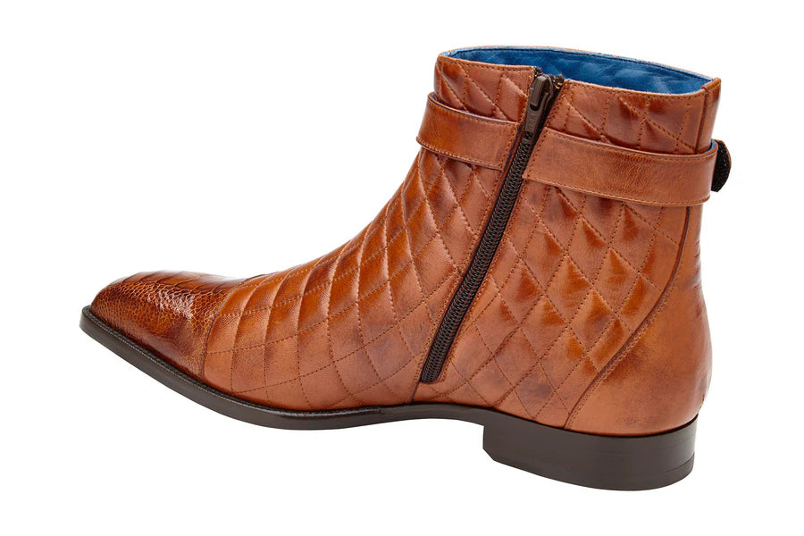 Libero Antique Almond Cap-Toe Zip Boot