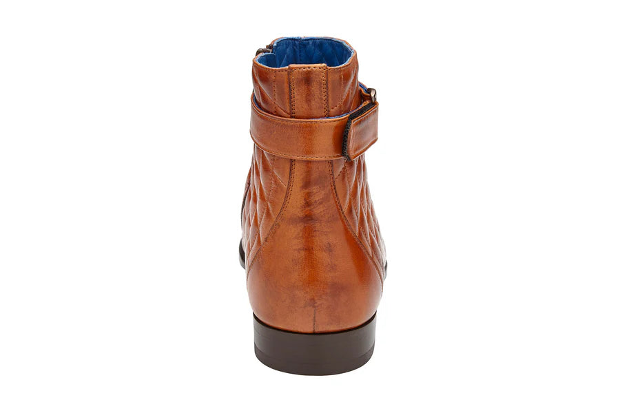 Libero Antique Almond Cap-Toe Zip Boot