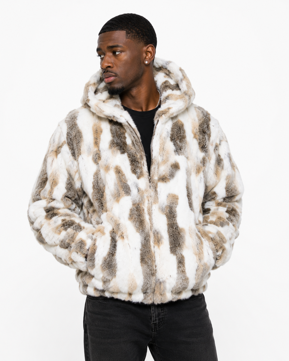 Winter Fur Men's Rabbit Jacket