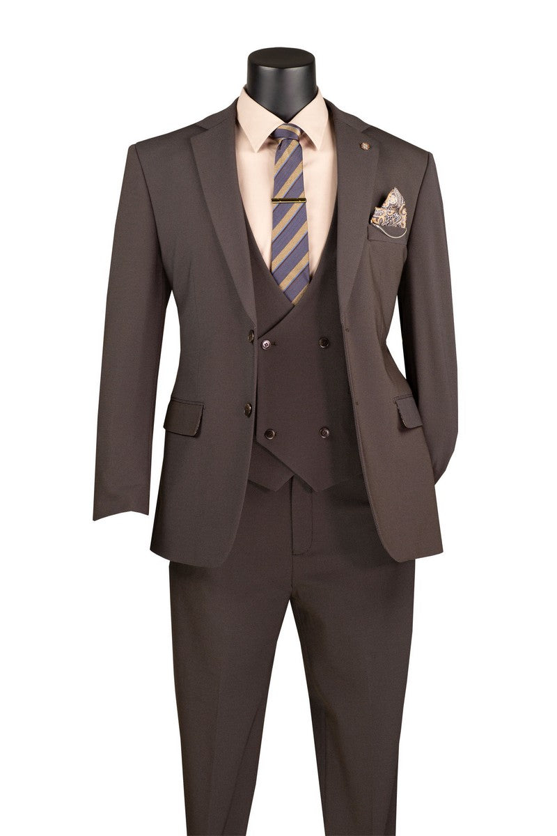 Vinci Philosophy Modern Fit 3-Piece Super Stretch Suit