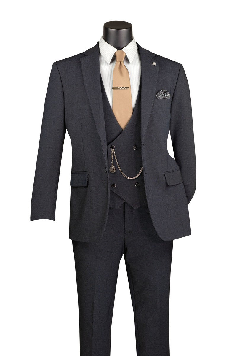 Vinci Philosophy Modern Fit 3-Piece Super Stretch Suit