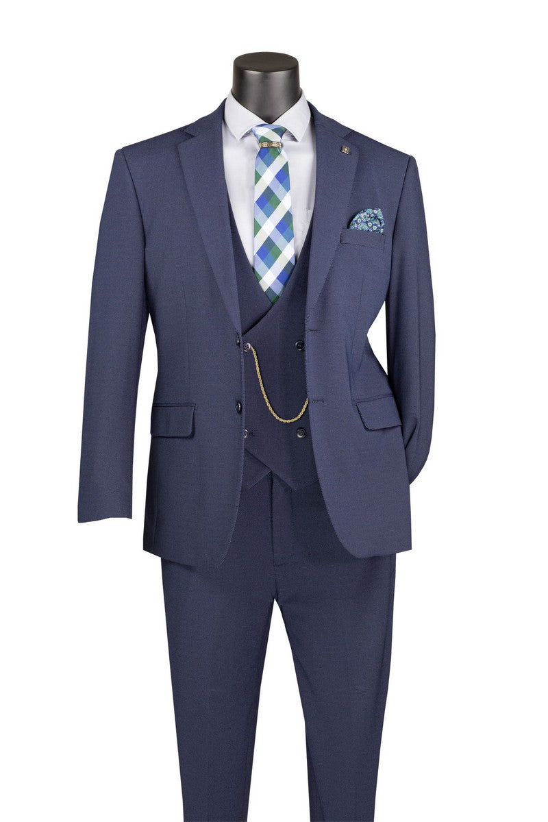 Vinci Philosophy Modern Fit 3-Piece Super Stretch Suit