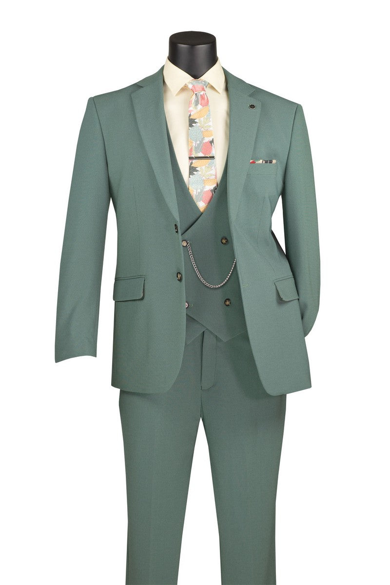 Vinci Philosophy Modern Fit 3-Piece Super Stretch Suit