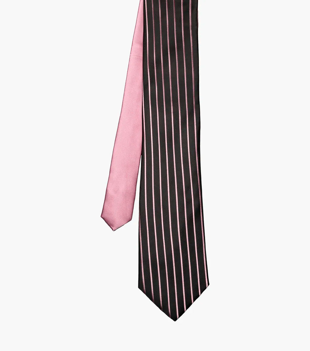 Stacy Adams Formal Pink Men's Tie & Hanky Set
