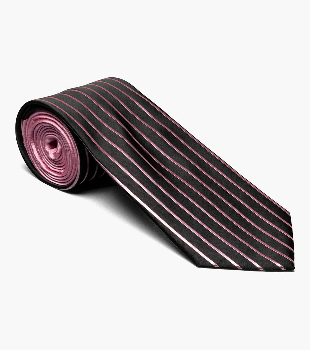 Stacy Adams Formal Pink Men's Tie & Hanky Set