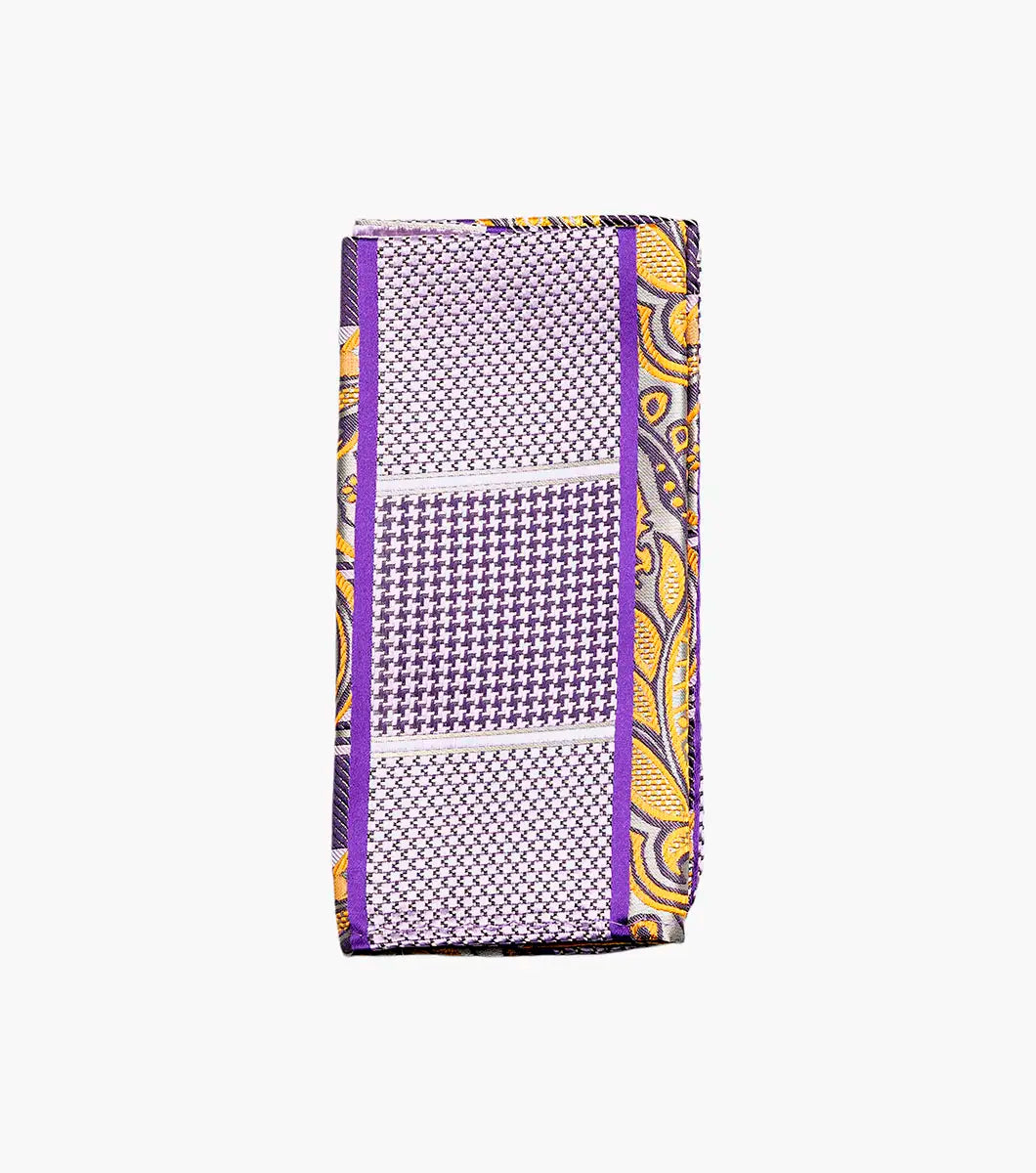 Stacy Adams Leonel Purple Men's Tie & Hanky Set