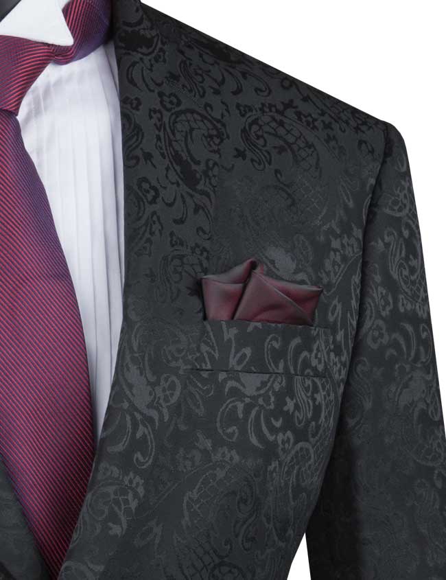 Vinci Philosophy Slim Fit Textured Fancy Pattern 2-Piece Suit