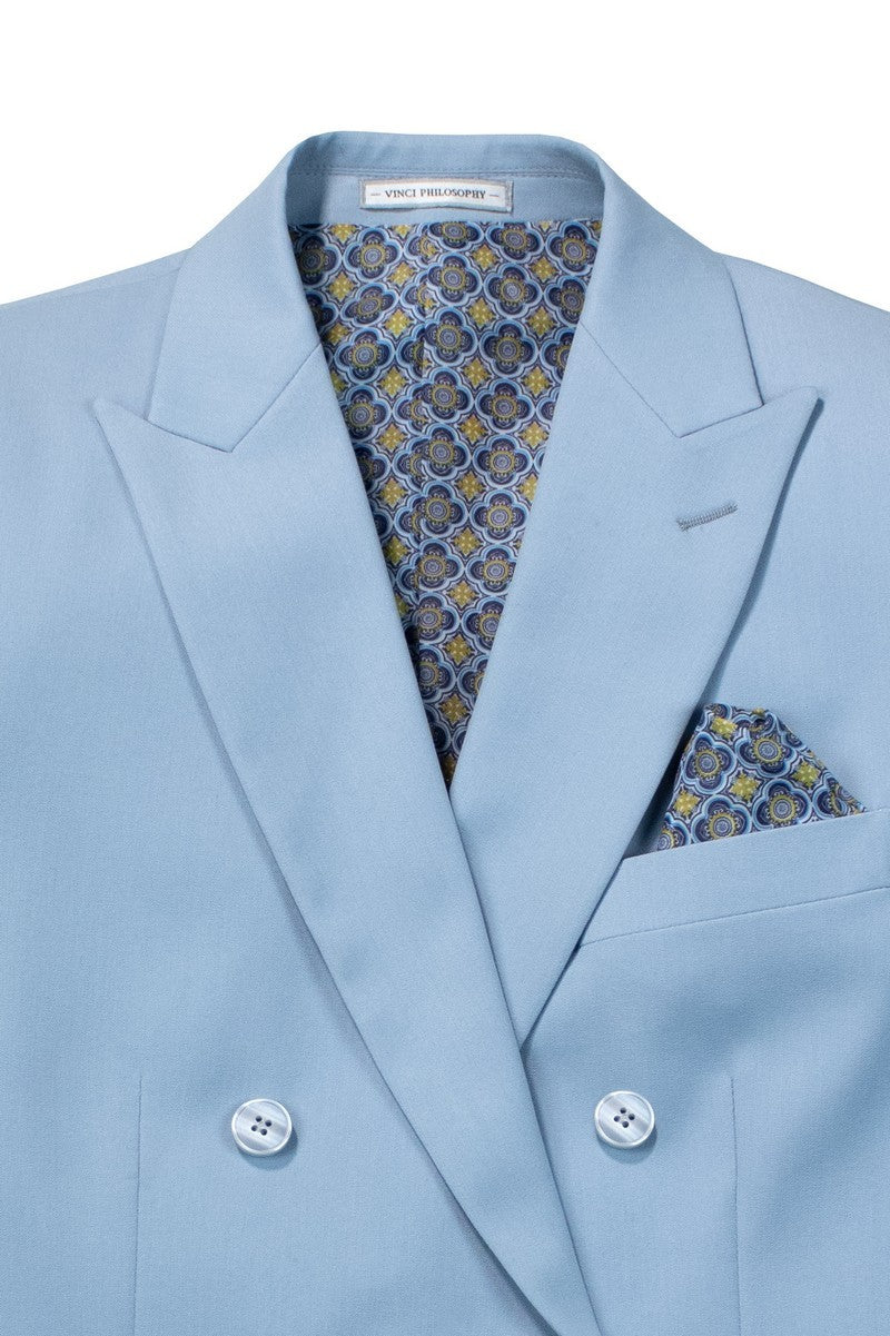 Vinci Philosophy Slim Fit Double Breasted 2-Piece Suit
