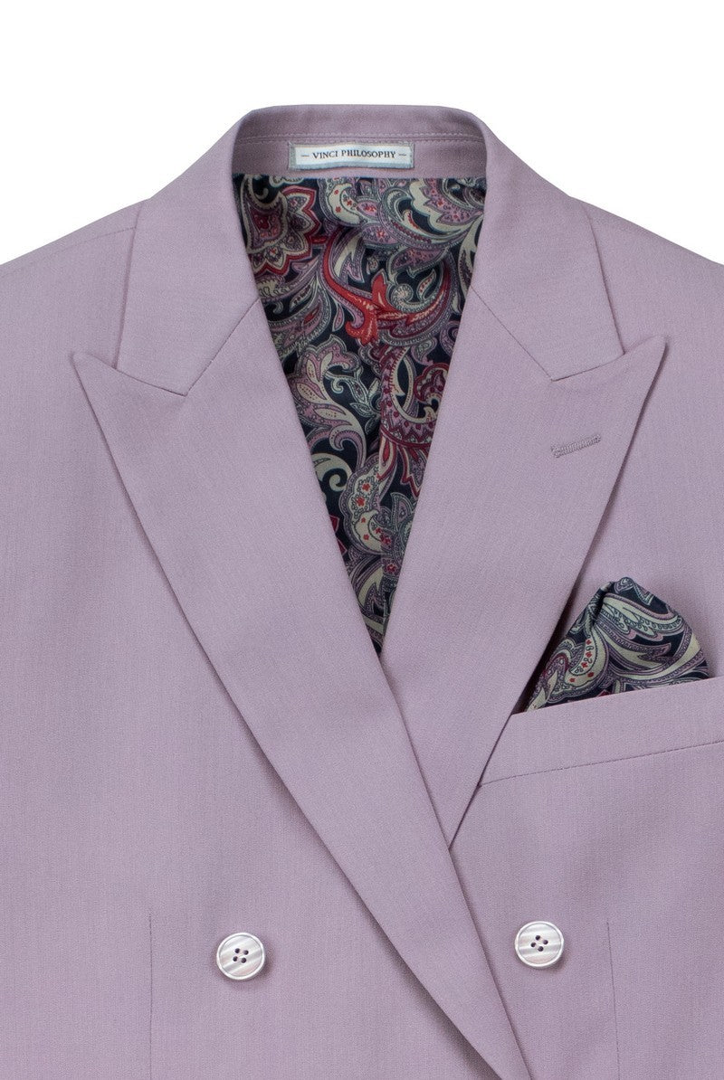 Vinci Philosophy Slim Fit Double Breasted 2-Piece Suit