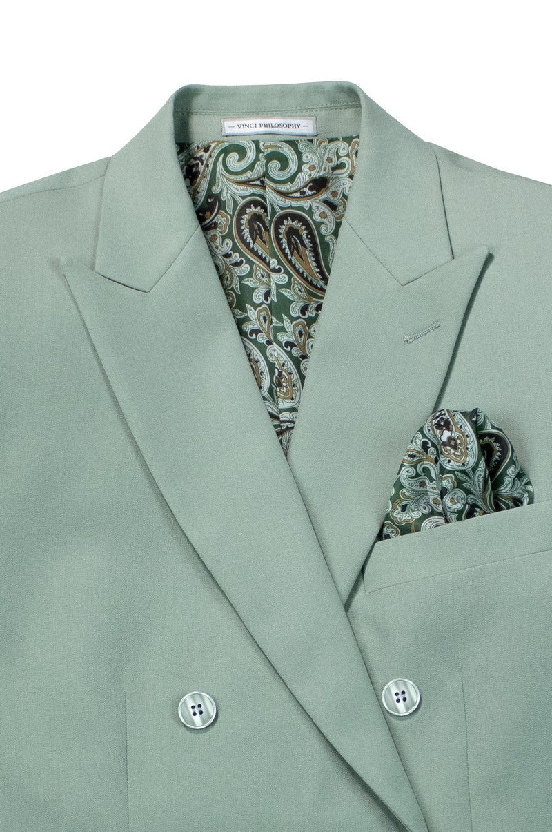 Vinci Philosophy Slim Fit Double Breasted 2-Piece Suit