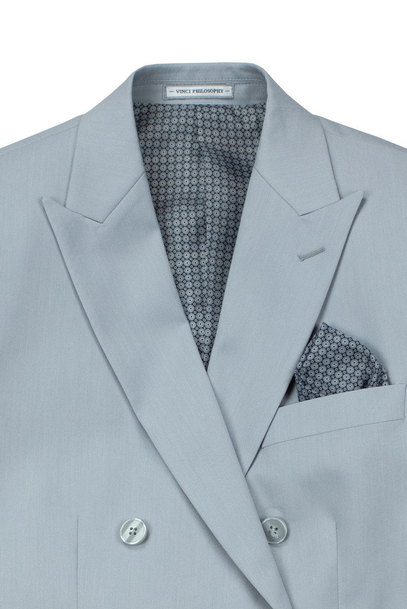 Vinci Philosophy Slim Fit Double Breasted 2-Piece Suit