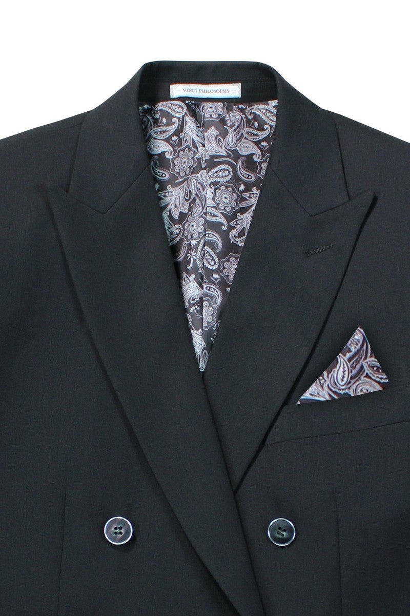 Vinci Philosophy Slim Fit Double Breasted 2-Piece Suit