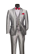 Vinci Philosophy Slim Fit 3-Piece Fancy Vest Suit