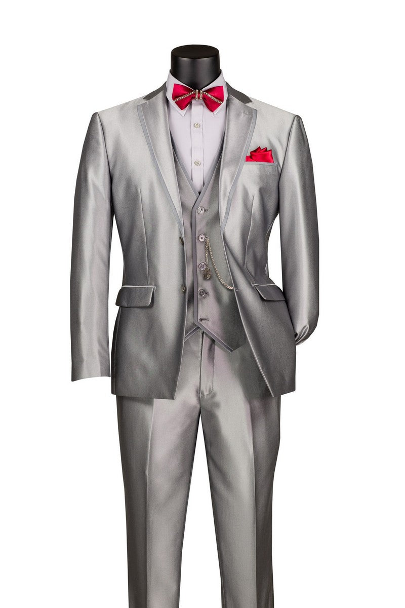 Vinci Philosophy Slim Fit 3-Piece Fancy Vest Suit