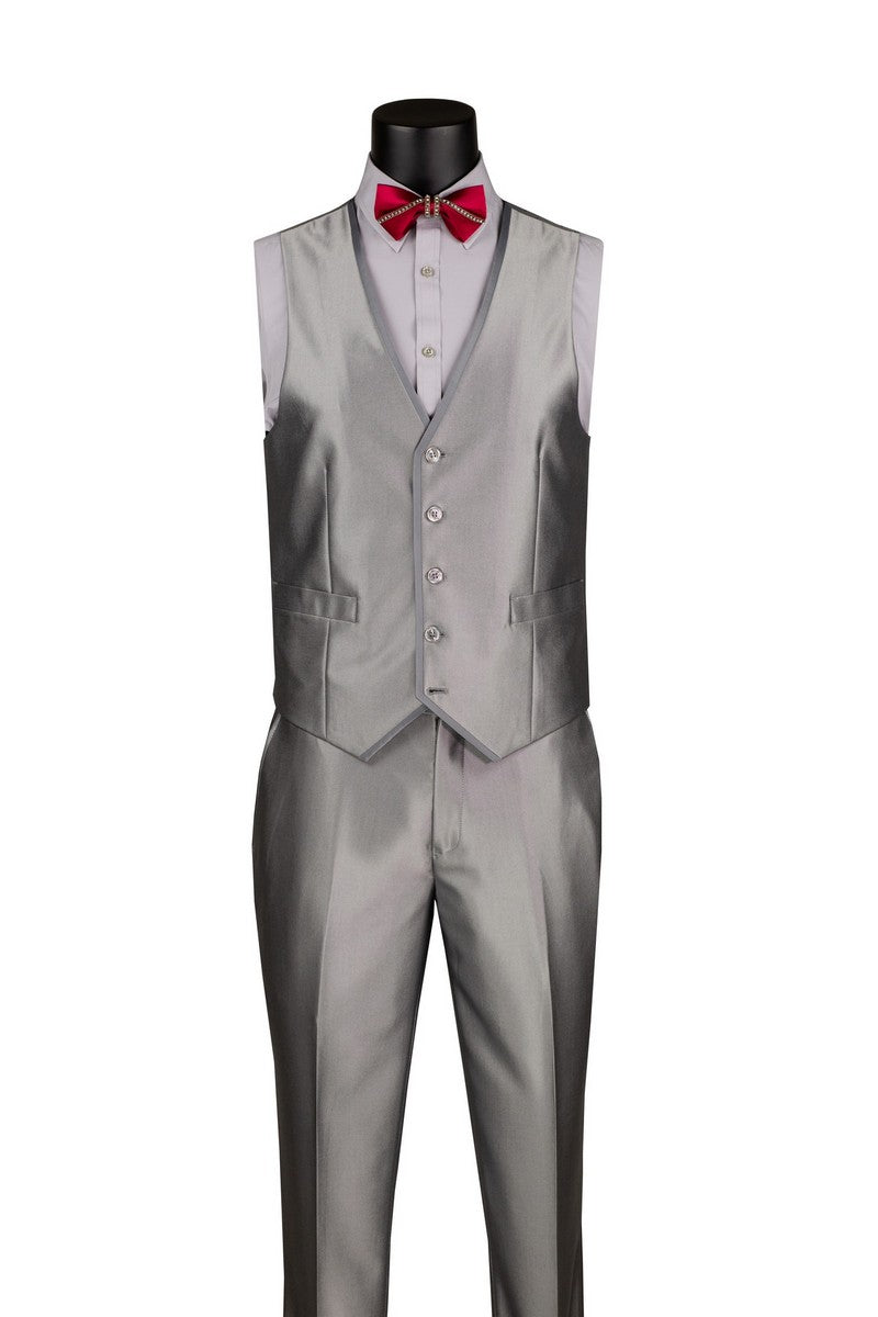 Vinci Philosophy Slim Fit 3-Piece Fancy Vest Suit