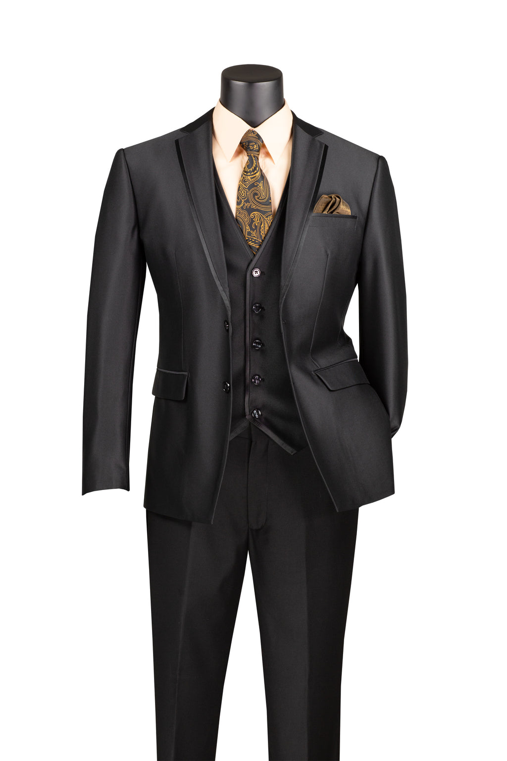 Vinci Philosophy Slim Fit 3-Piece Fancy Vest Suit