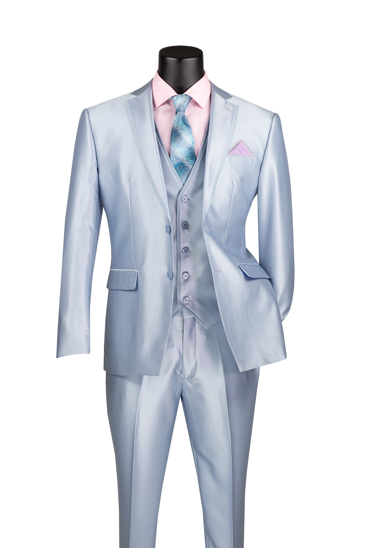 Vinci Philosophy Slim Fit 3-Piece Fancy Vest Suit